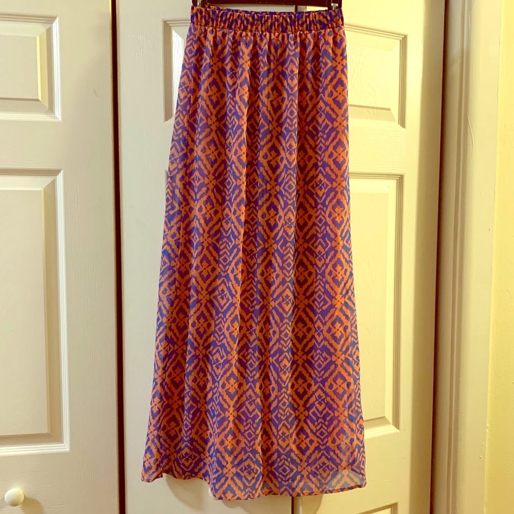 Forever 21 Aztec Boho Pattern Skirt